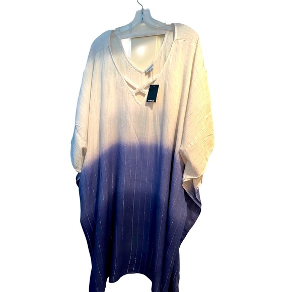 NWT Avenue Women’s Kaftan Ombré Escape Cover Up Beach Drape - Picture 1 of 6